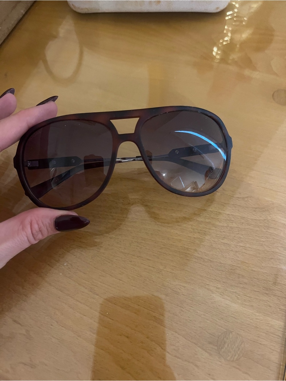 AUTHENTIC HOGAN Brown Aviator Sunglasses - Polarized Style